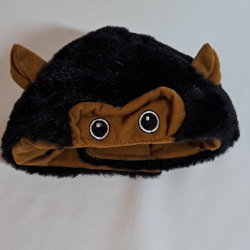 Charming Black and Brown Pet Hat